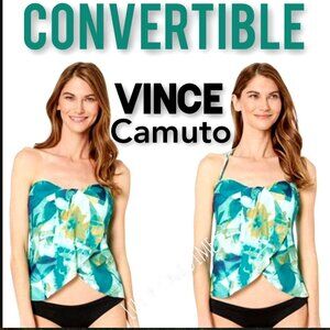 VINCE CAMUTO XS Bikini Top Wrap Tankini Halter Strapless Convertible Swimwear